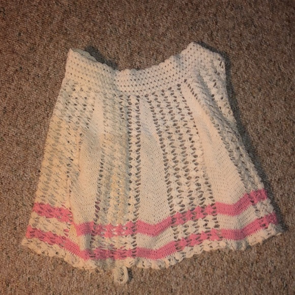 Vintage Handmade Crochet Apron - Picture 2 of 5